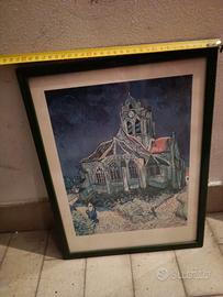 Stampa quadro di van Gogh Chiesa di Auvers-sur-Ois