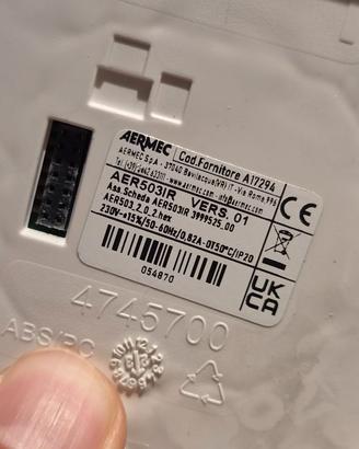Aermec AER503IR termostato ventilconvettore