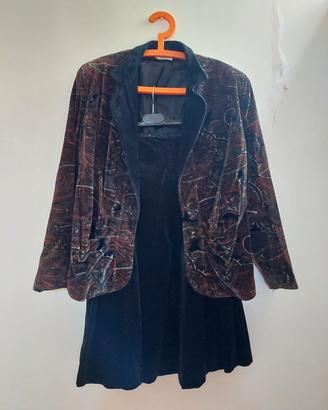 Tailleur donna in velluto 