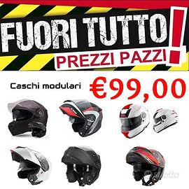 FUORI TUTTO - CASCO MODULARE APRIBILE MOTO SCOOTER