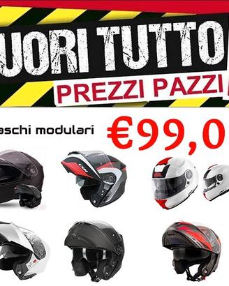 FUORI TUTTO - CASCO MODULARE APRIBILE MOTO SCOOTER