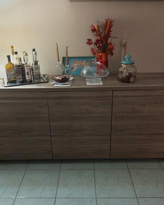 Madia moderna tinta legno