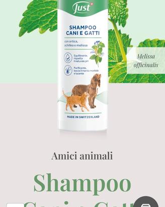 shampoo cani/gatti just