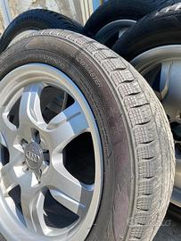 4 ruote complete audi con cerchi in lega