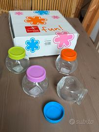 Set 8 barattoli spezie vetro Bormioli Rocco Fun
