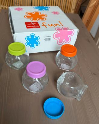 Set 8 barattoli spezie vetro Bormioli Rocco Fun