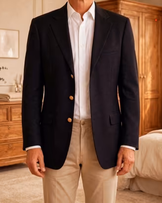 Giacca Blazer Burberrys Davide Cenci Lana 48 nera