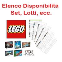 Disponibilità LEGO, Set, Lotti - Elenco GRATIS