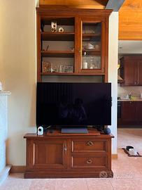 mobile porta tv in noce massicio