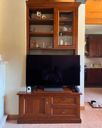 mobile porta tv in noce massicio