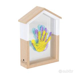 Kit impronte mani bambino famiglia 4 colori idea r