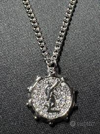 Collana Saint Laurent Argento
