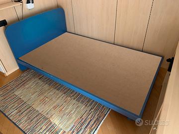 Letto una piazza e mezza 120x200 piano in legno