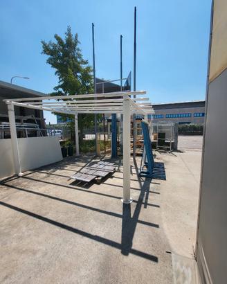Pergola bianca 4,50x3,50 - Pronta consegna