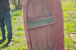 piccola barca in vetroresina