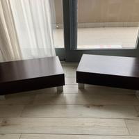 Set due comodini legno wengé