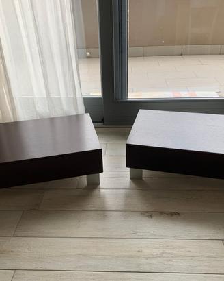 Set due comodini legno wengé