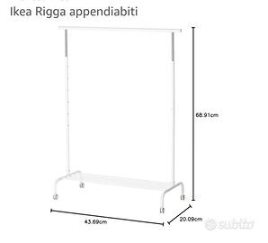 Appendiabiti Ikea Rigga ancora imballato 