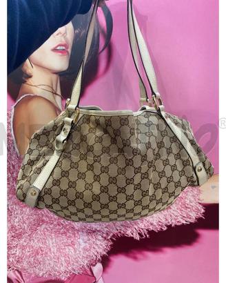 BORSA DONNA BEIGE GUCCI PELHAM PELLE