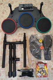 Guitar Hero Wii Batteria + Microfono + Gioco