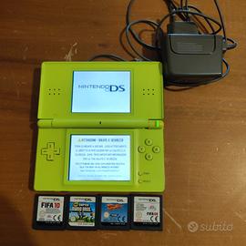 Nintendo DS Lite Verde Lime + 4 giochi