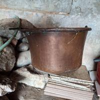 Paiolone in rame da lucidare
