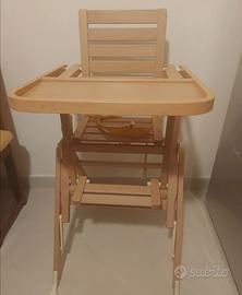 Seggiolone in legno Foppapedretti