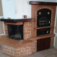 caminetto e forno 
