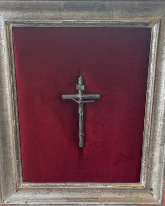 Quadro con crocifisso antico originale