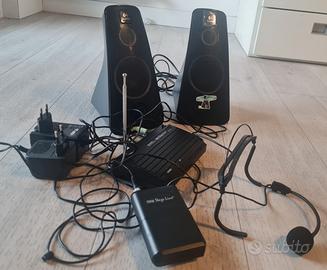 Radiomicrofono con altoparlanti