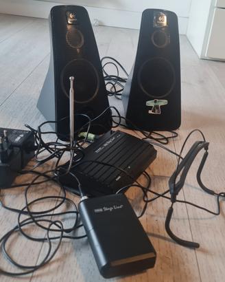 Radiomicrofono con altoparlanti