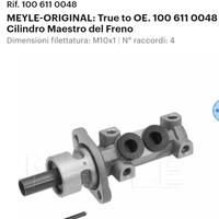 cilindro maestro del freno VW golf mk1 