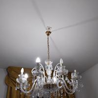 lampadario in vetro cristallo 