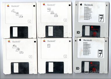 Apple Macintosh- lotto 6 floppy disk vintage