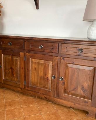 Credenza console stile rustica