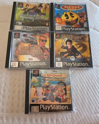 Lotto 5 giochi playstation 1 con manuali