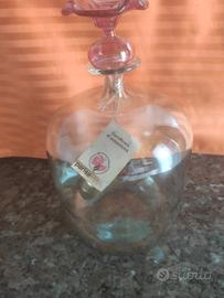 bottiglia di vetro soffiato 