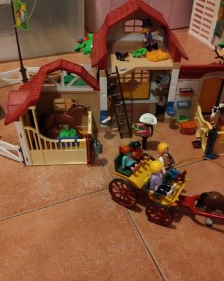 Fattoria Playmobil con pollaio e carro 