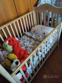 LETTINO CON SBARRE PALI