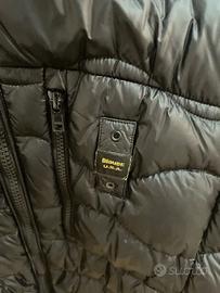 Piumino Blauer Wave taglia L nero con cappuccio