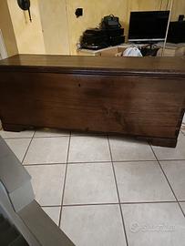 cassapanca castagno massello 