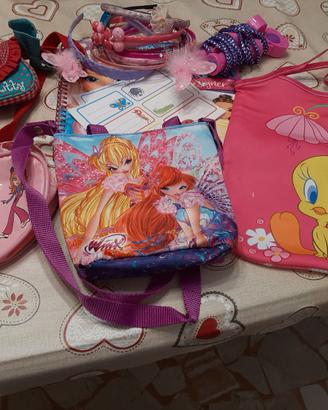 Borsette, cerchietti capelli e varie bimba