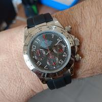 orologio crono Dial grey e red