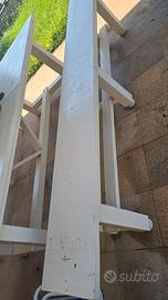 TAVOLO E PANCHE DA ESTERNO IN LEGNO