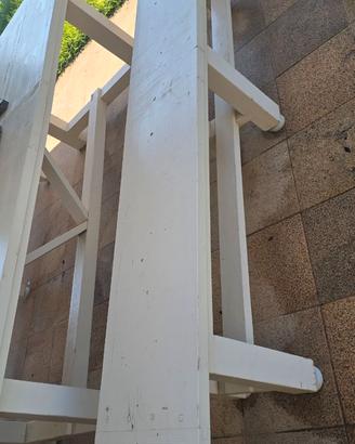 TAVOLO E PANCHE DA ESTERNO IN LEGNO