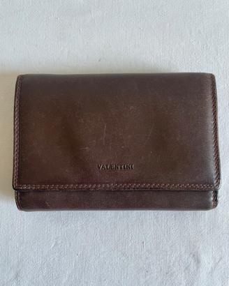 Vintage! Portafoglio in pelle marrone Valentini