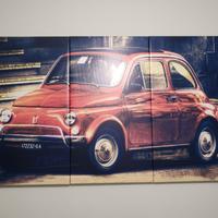 Quadro su tela Fiat 500 