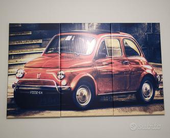 Quadro su tela Fiat 500 