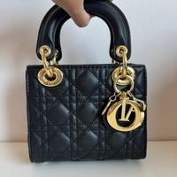 Borsa lady dior nera pelle