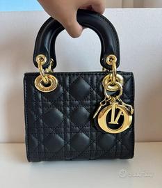 Borsa lady dior nera pelle